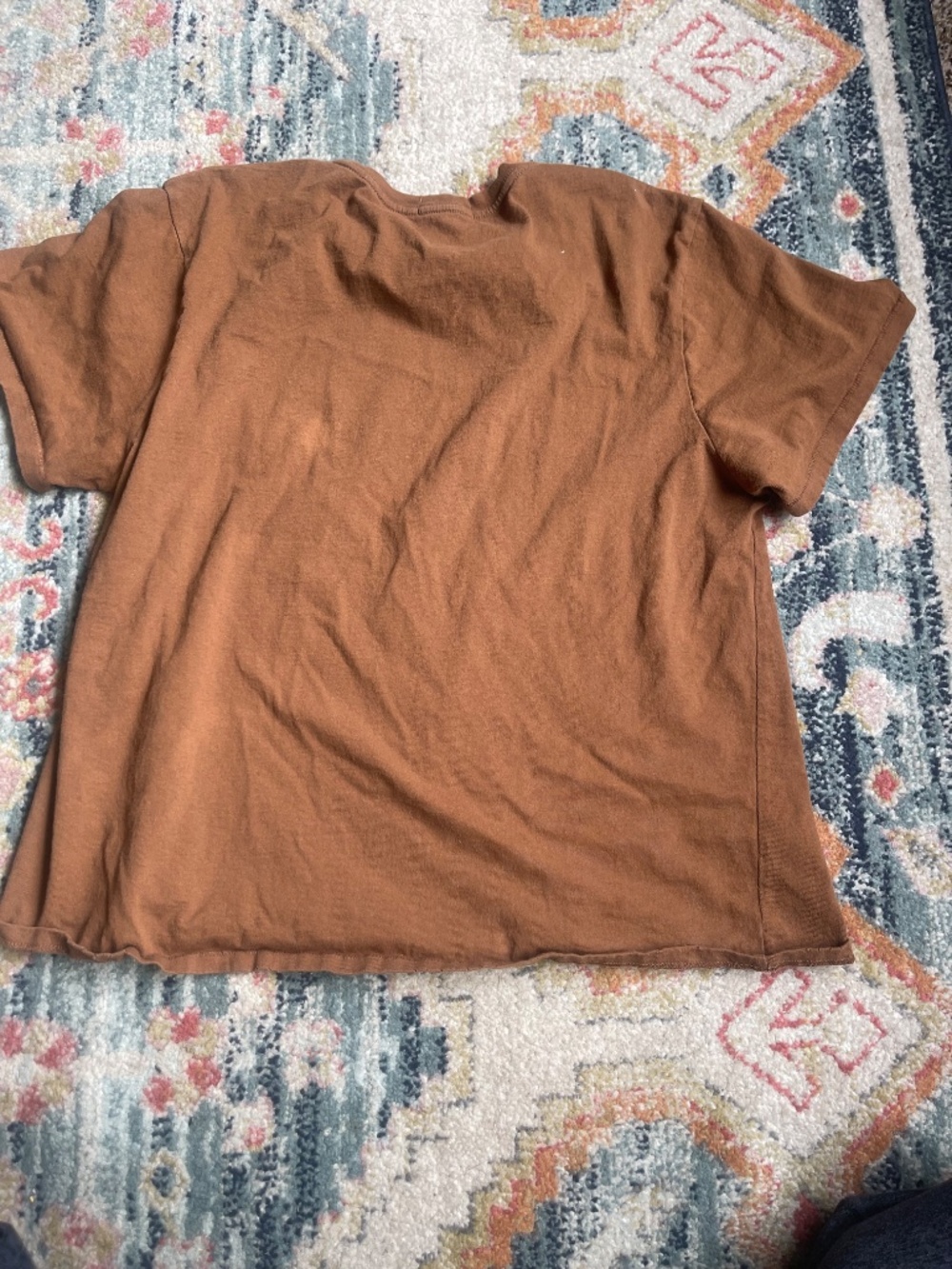nuuds Tee - crewneck tee brown size large - Picture 5 of 9
